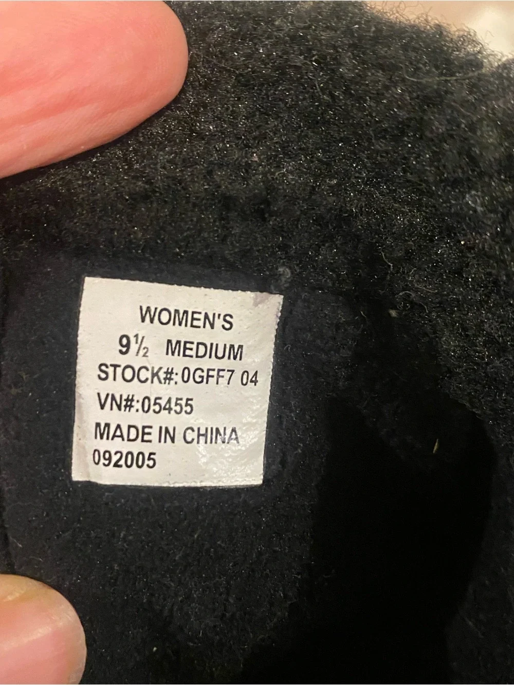 L.L. Bean Black Faux-Shearling Ankle Booties